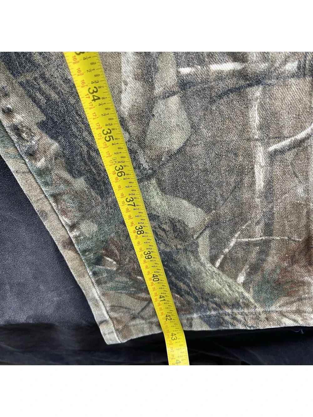 VTG Wrangler Pro Gear Realtree Camo Carpenter Pants Men 38x32 Hunting USA